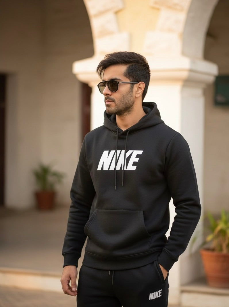 Men’s Classic Pullover Hoodie Tracksuit – Premium Fleece Sweatshirt & Jogger Set