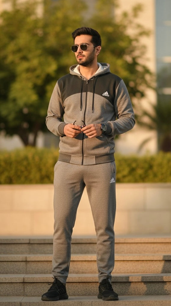 Men’s Premium Sports Tracksuit – Slim Fit Hoodie & Jogger Set