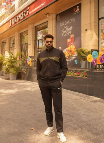 Premium Brown Men’s Tracksuit – Stylish Casual Sportswear Set
