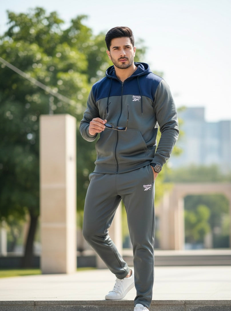 Men’s Premium Two-Tone Tracksuit Set
